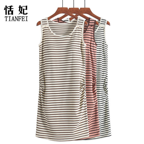 孕妇裙免穿文胸哺乳连衣裙