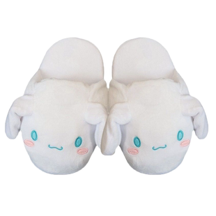 玉桂狗拖鞋耳朵会动的兔子冬季包跟毛绒可爱创意卡通网红棉拖鞋女