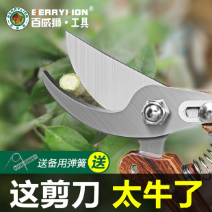 百威狮修枝剪树枝剪园林剪 果树剪树枝剪刀 园艺剪 中药剪药材剪