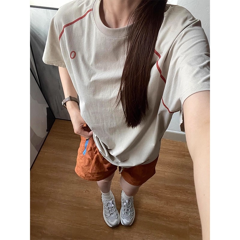 卡其色羽毛球服套装男夏季两件套