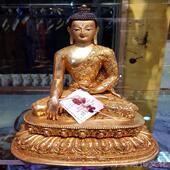 尼泊尔精品雕花释迦牟尼佛 高度24cm 释迦一生雕刻