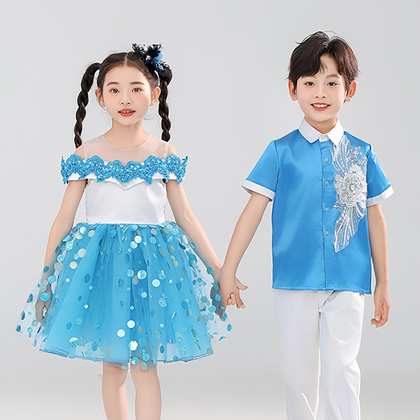 六一儿童合唱演出服中小学生班服