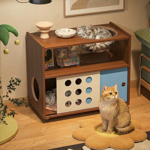 梅氏猫窝电视柜人宠共用家具柜子