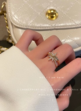 指环开独特口可调节指环