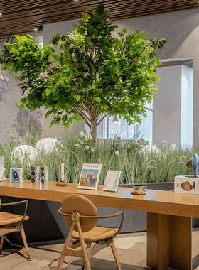 野兽花园真大型树造景绿植景观艺术中心会所图书馆生活空间景观