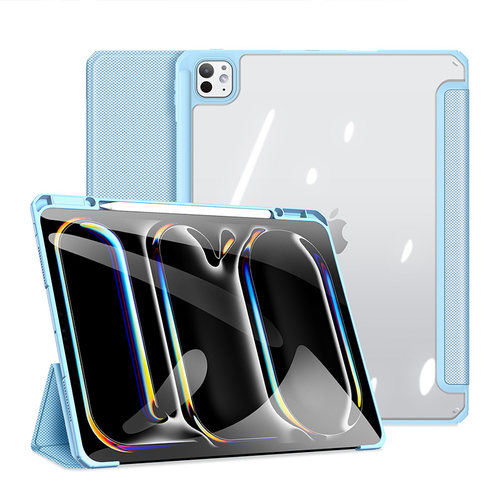 DUX DUCIS适用新款2025ipadpro11保护壳ipad air8亚克力12.9保护套13寸笔槽2026全包防摔苹果pro13三折休眠套