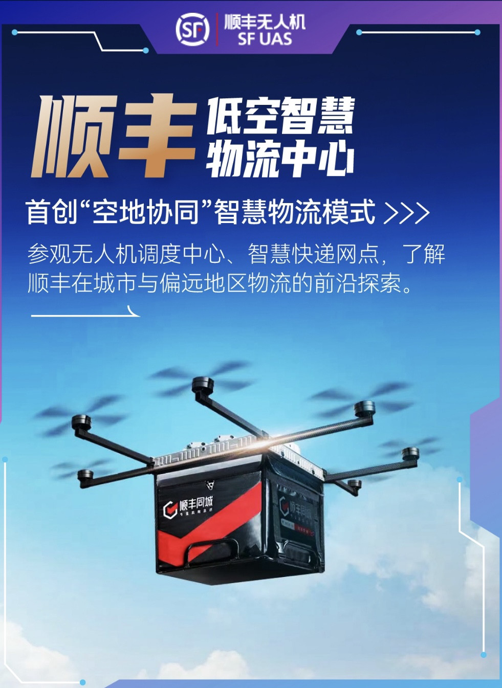 深圳丰翼低空智慧物流中心低空经济无人机参访20人起成团不可拼团