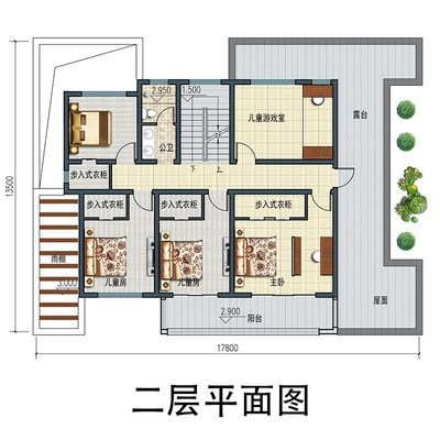 高端新三风格代层别墅o设计图纸现农e乡村自建房建筑施工效果奢华