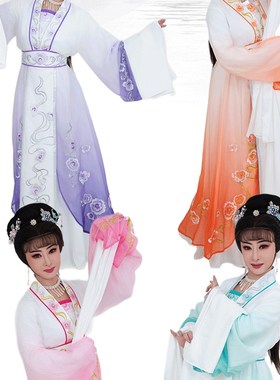 速发俏花旦新款戏曲越剧探双件套情丝白蛇通用服旦衣小姐花装
