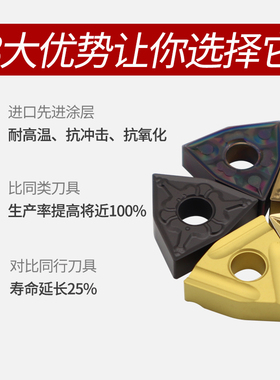 速发WMG0型刀408数控外圆车0桃形刀片桃8车床刀头080404加工钢件