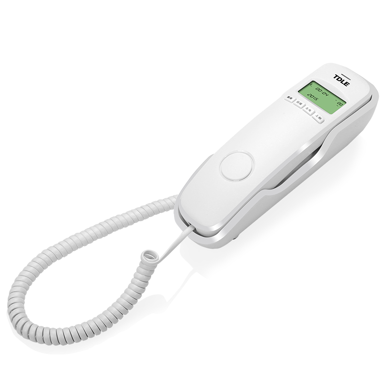 TDLE 8A 来电显示电话机 时尚办公家用酒店壁挂式 面包机一键拨号