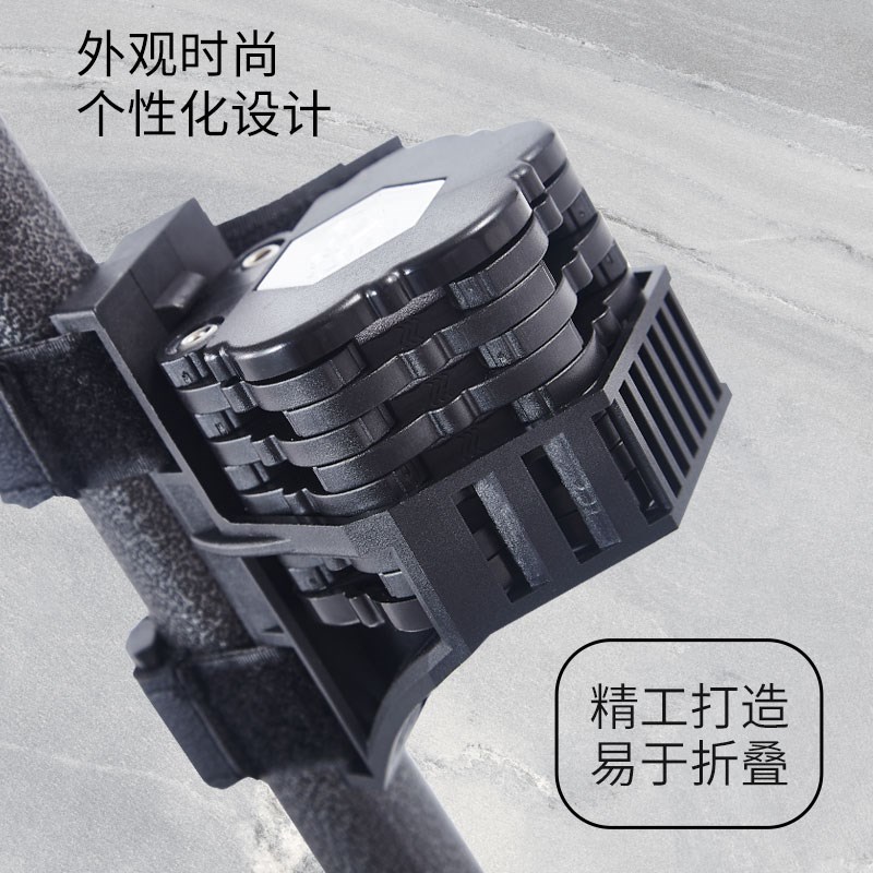 速发自行车锁防盗链条锁便携式山地单车锁电动电瓶摩托车防撬折叠