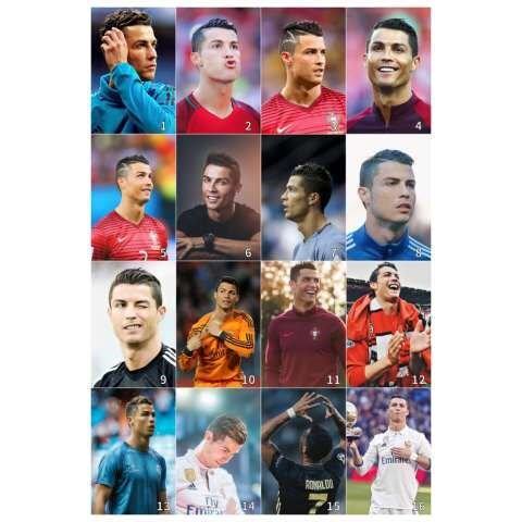 高端明星卡片c罗明信片周r写真c边a7明纳尔多足球罗w星壁纸签奢华