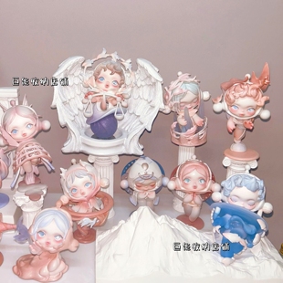 泡泡玛特sp进退之门天使翅膀罗马柱底座盲盒收纳手办展示道具展示