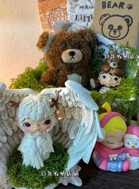 正版小野底座鸟人翅膀造景神器