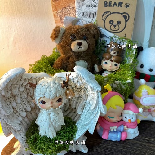 正版小野底座鸟人翅膀造景神器