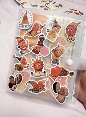 泡泡玛特123星星人美味时刻labubu盲盒卡片收纳展示收纳照片卡套