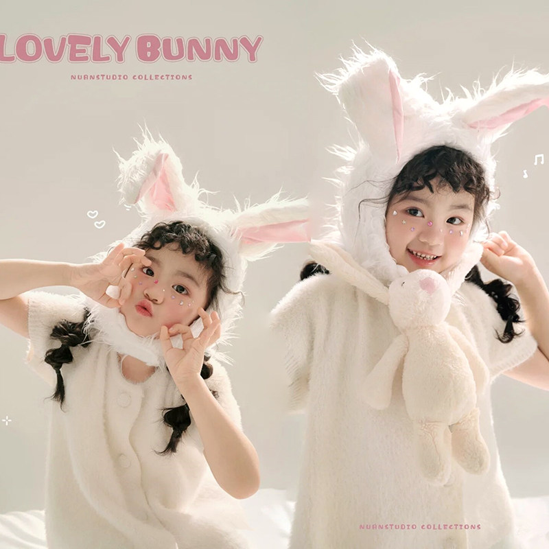 兔子长耳朵头套帽子肖像帽子毛绒拍照道具ins风新款儿童摄影服装,童装/婴儿装/亲子装,其它,淘宝优惠券,粉丝福利购,淘宝优惠卷