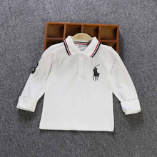 中童T恤纯棉儿童t恤秋装 儿童翻领学生polo衫 潮 男童POLO衫 长袖