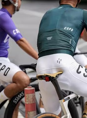 CSPD新款骑行背带裤男女夏骑行短裤自行车公路车骑行裤短五分运动