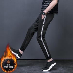 1508-K201-P20加绒加厚冬装裤2024休闲裤运动裤韩版哈伦裤修身男图片