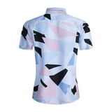 1507-TZ05-P43夏季短袖衬衣休闲薄款印花衬衫两件套修身短袖套装，男装T恤，星座1508-1