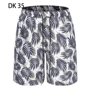 1508-DK35-P20直筒裤速干个性流行简约印花沙滩裤欧美五分裤短裤图片