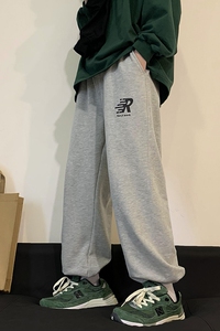 B335-A470-P55 控68 5050聚酯纤维 宽松休闲束脚运动卫裤 1图片