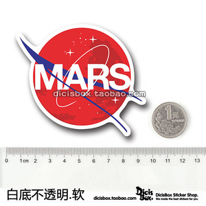 MARS旅行箱行李箱贴纸 卡通个性电脑防水贴纸 死飞涂鸦潮牌贴纸