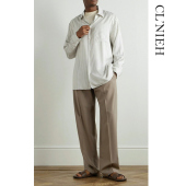 超细140支美丽诺羊毛立裁休闲西裤 CLNIEH 静奢ROW风Mikeno