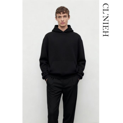 CLNIEH | 静奢ROW风Levine 美丽奴康赛妮羊毛 宽松毛衣连帽衫卫衣