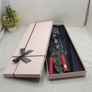 羽毛球拍礼盒空盒超大号78cm羽毛球网球A2油画围巾丝巾包装可定制