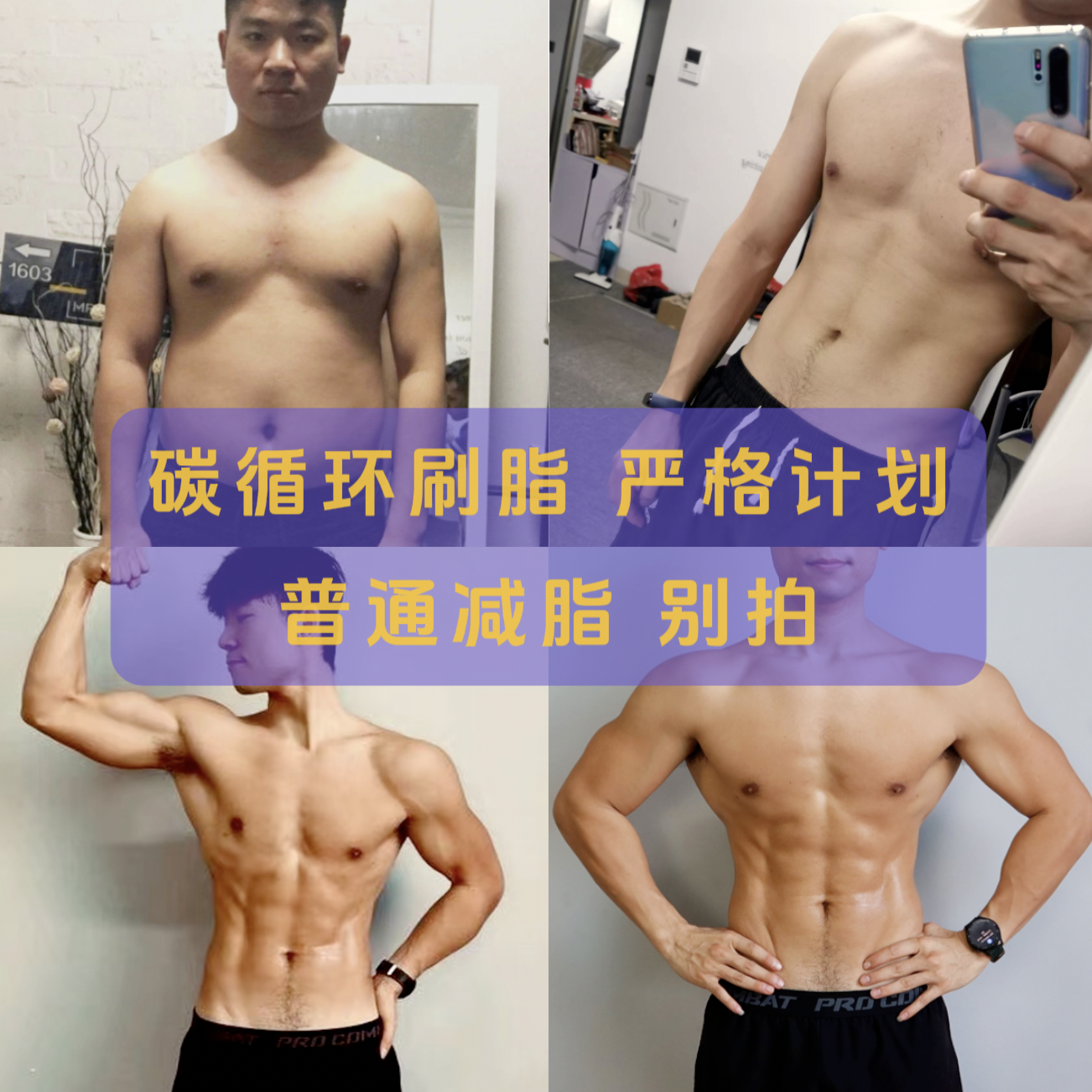 碳循环刷脂【填数据自动生成·饮食计划】降低体脂 减肥减脂计划