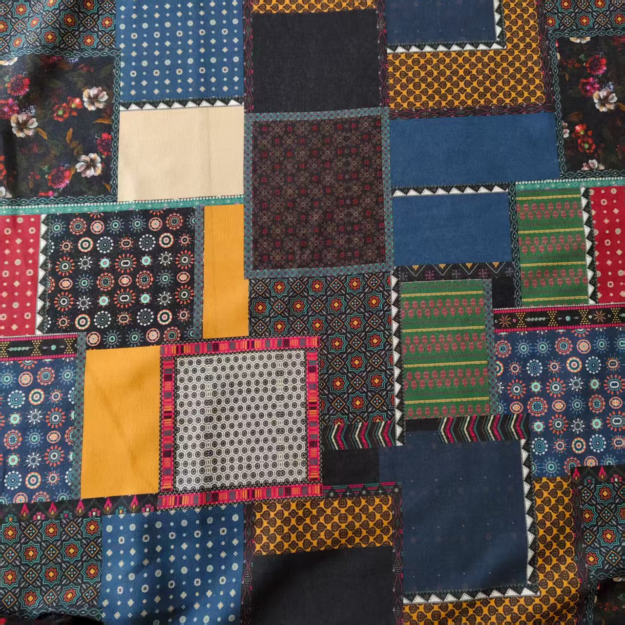 夏季新品印花高档棉麻布料衬衫连衣裙旗袍裙透气棉麻面料