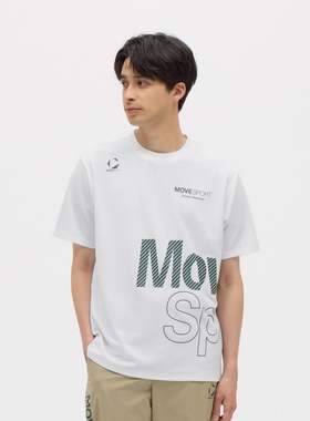 日本25年春夏款movesport高尔夫服装吸汗速干时尚柔软舒适短袖T恤