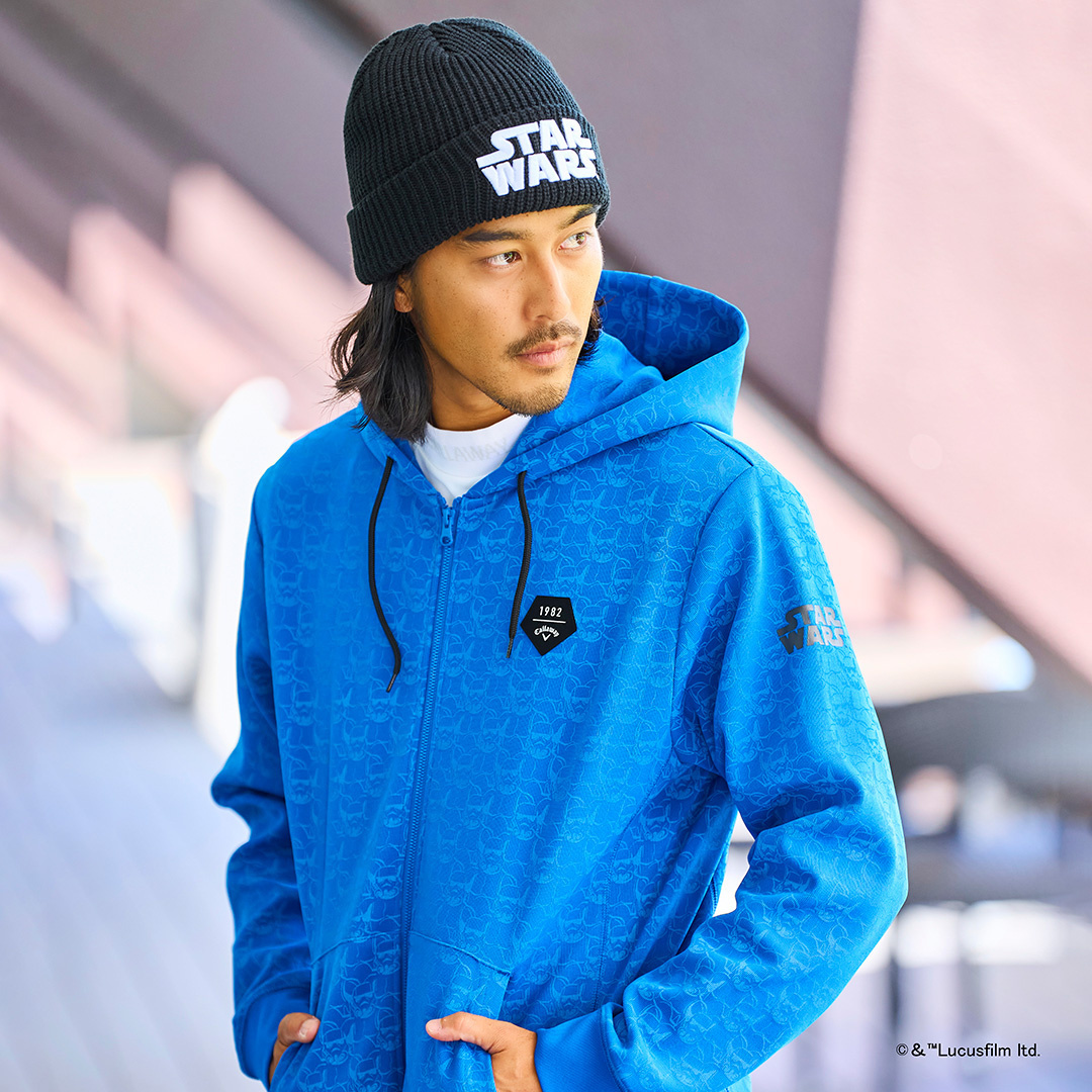 日本25秋冬卡拉威Callaway高尔夫新款男士舒适运动连帽衫星球大战