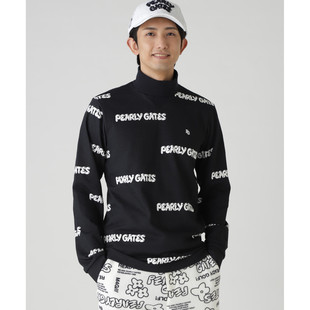 日本25年秋冬款PEARLY GATES男士高尔夫服装时尚舒适吸汗速干长袖