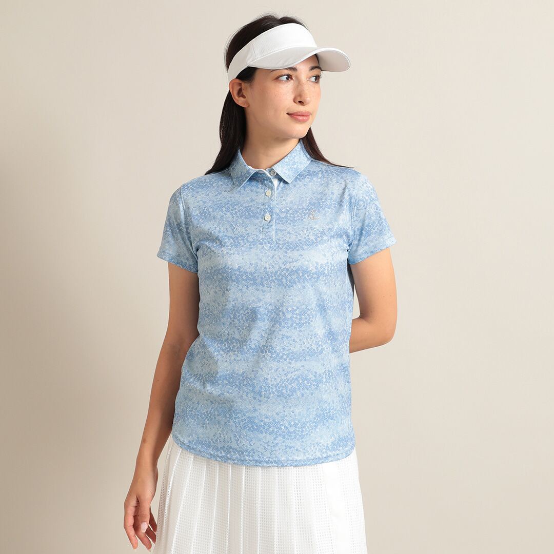 日本代购25年春款Callaway/卡拉威高尔夫服装女士吸汗短袖Polo衫