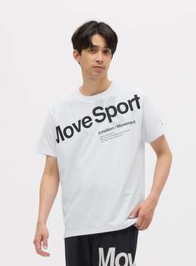 日本25年春夏款movesport男士高尔夫服装吸汗速干时尚弹力短袖T恤