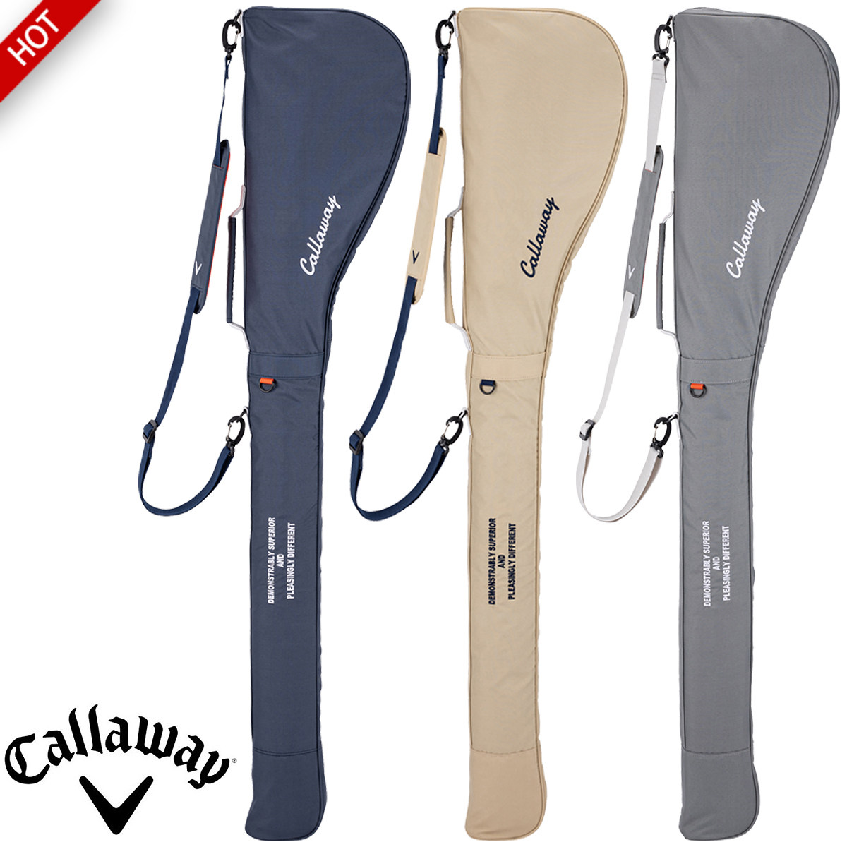 日本代购callaway卡拉威新款男女高尔夫球杆包枪包半套杆枪袋正品
