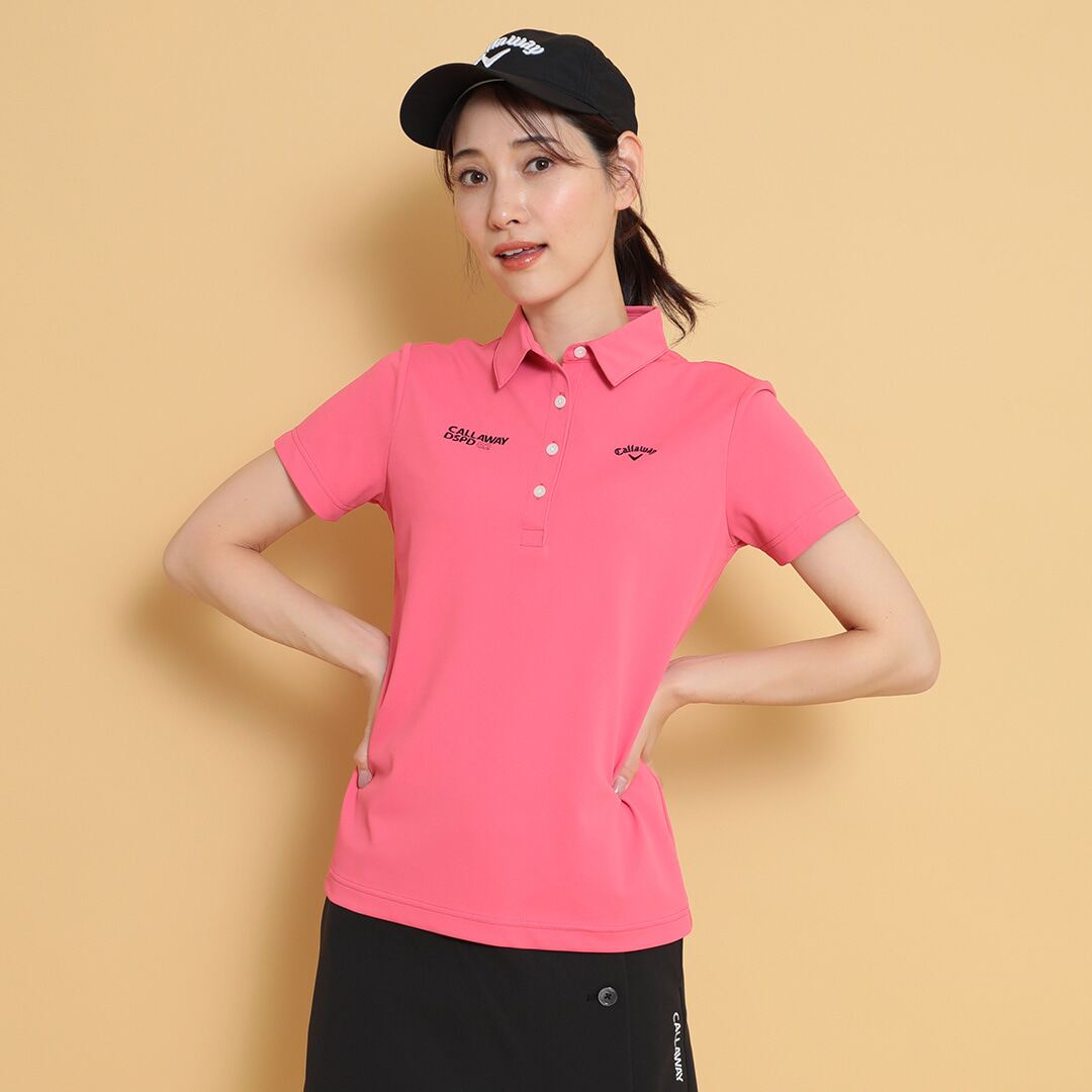 日本代购25年春季主款Callaway/卡拉威高尔夫服装女士短袖POLO衫