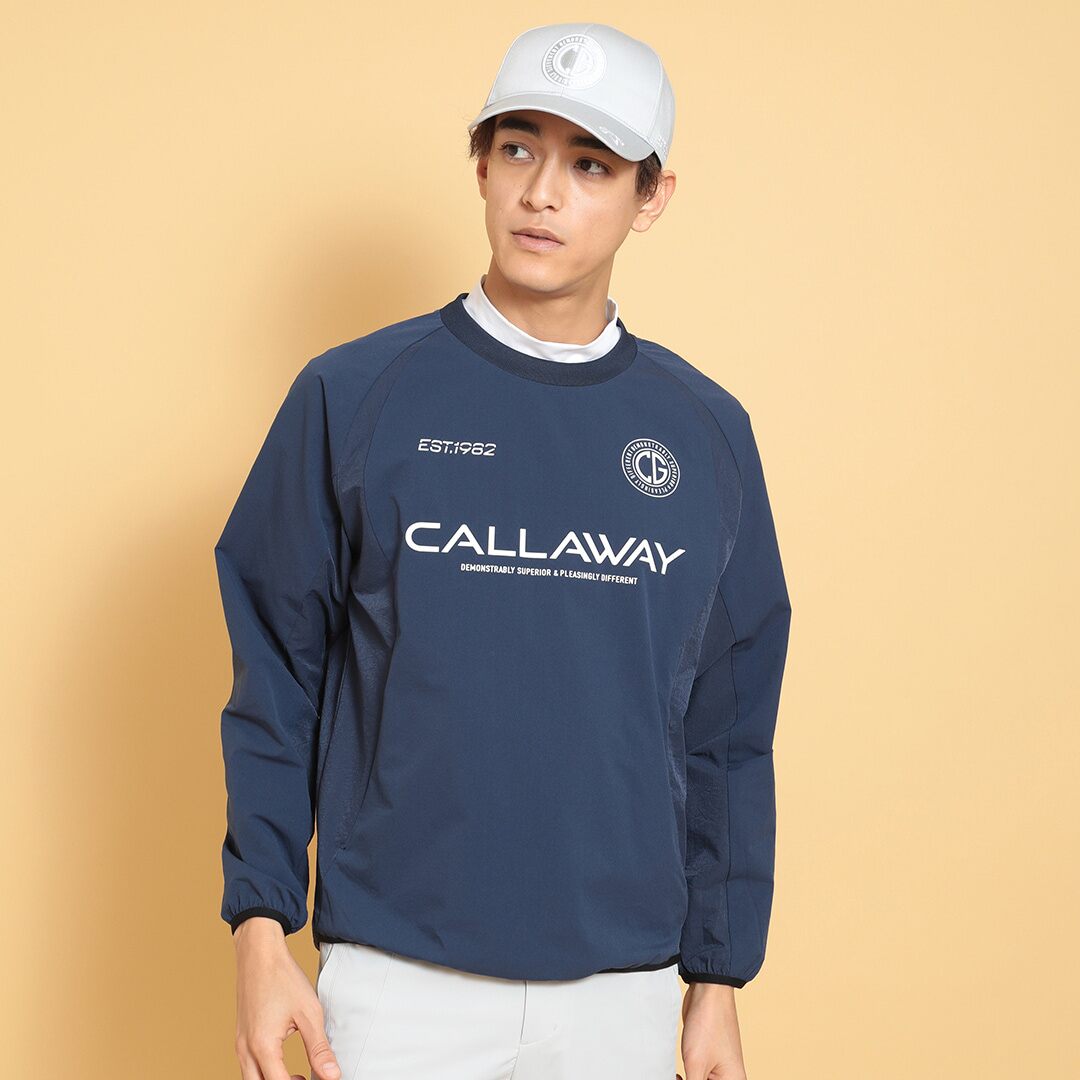 日本代购25年春款Callaway/卡拉威高尔夫服装男士大码防泼水长袖