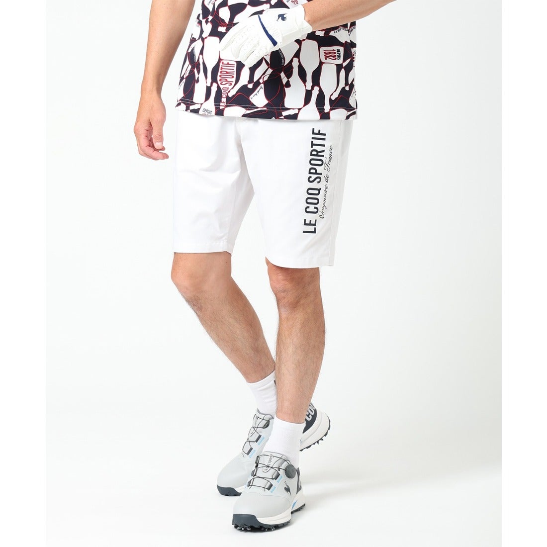 日本26年春夏款Le Coq公鸡乐卡克高尔夫服装吸汗经典印花运动短裤