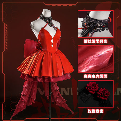 妮姬xEVA联动明日香绫波丽礼服cos服动漫游戏cosplay同款女现货