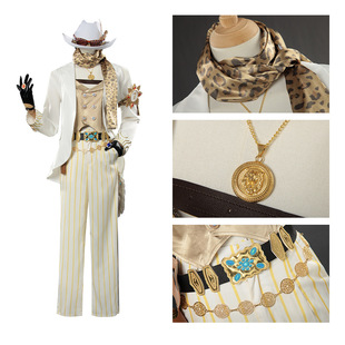 第五人格cos服勘探员璀璨的孤狼真理之下聚光下的赌徒cosplay