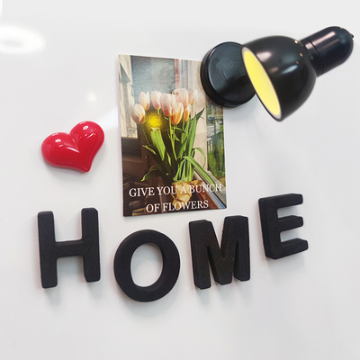 Brandland白板装饰磁贴eva字母组合英文单词冰箱贴带磁力小台灯黑板配件磁粒套装创意发光留言板氛围感磁贴