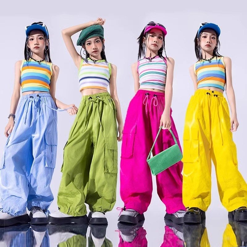 速发爵士舞孩服装多巴胺走儿潮服少秀爵舞套装街士舞蹈服甜酷演出