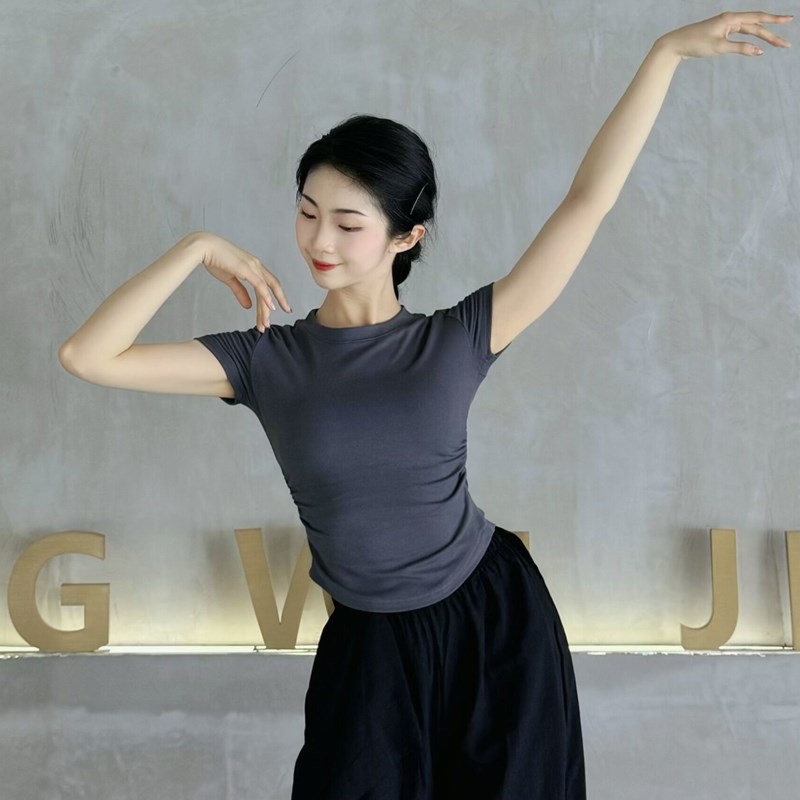 速发舞上衣练功服夏体舞蹈服古典舞服装形季训练服艺考