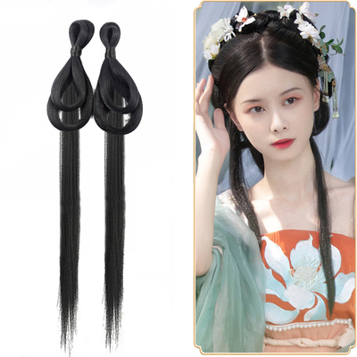 速发古风古装汉服造型假发影款环发发束发髻青禾髻新视日常