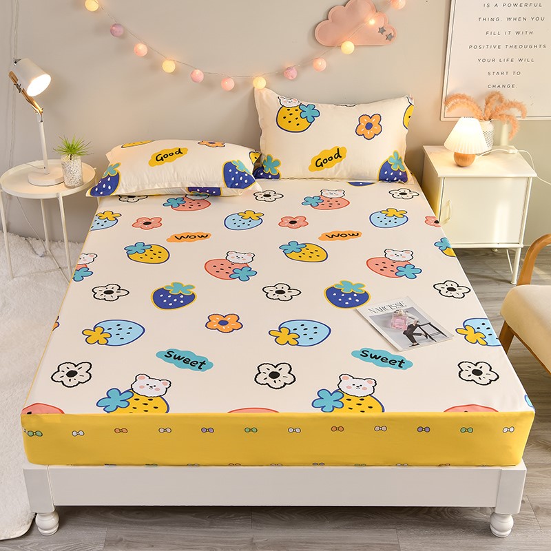 速发纯棉防水床1儿童隔0床罩0x120x笠尿x15x150x180x10x20m